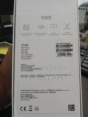 Vivo Y03 64 GB Black