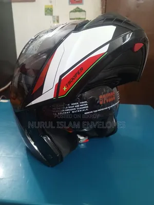 Double Glass Double Part Chaina Helmet