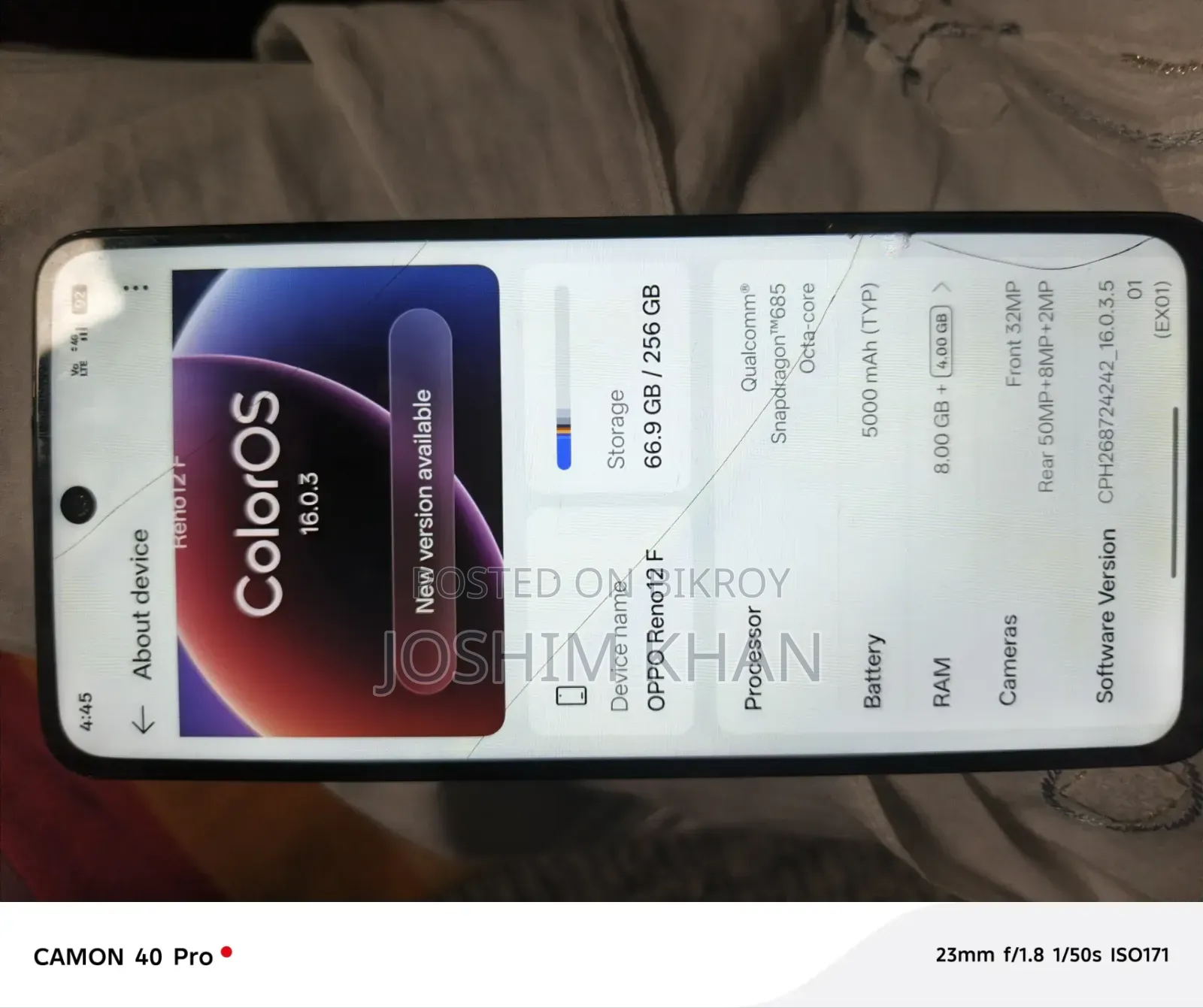 Oppo Reno12 F 256 GB Green