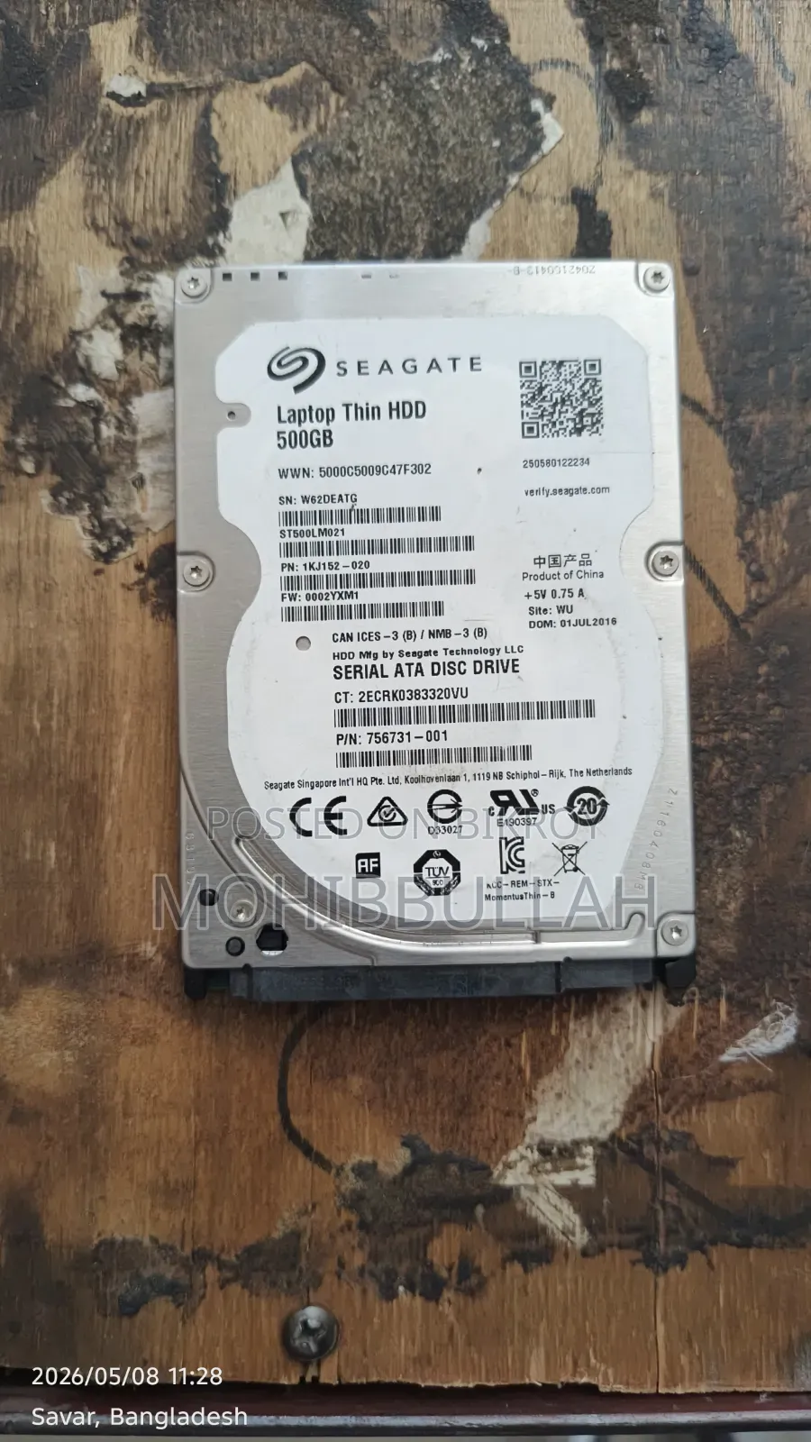 Seagate Laptop Hdd 500gb Sata 2.5" Internal Hard Drive (St500lm021)