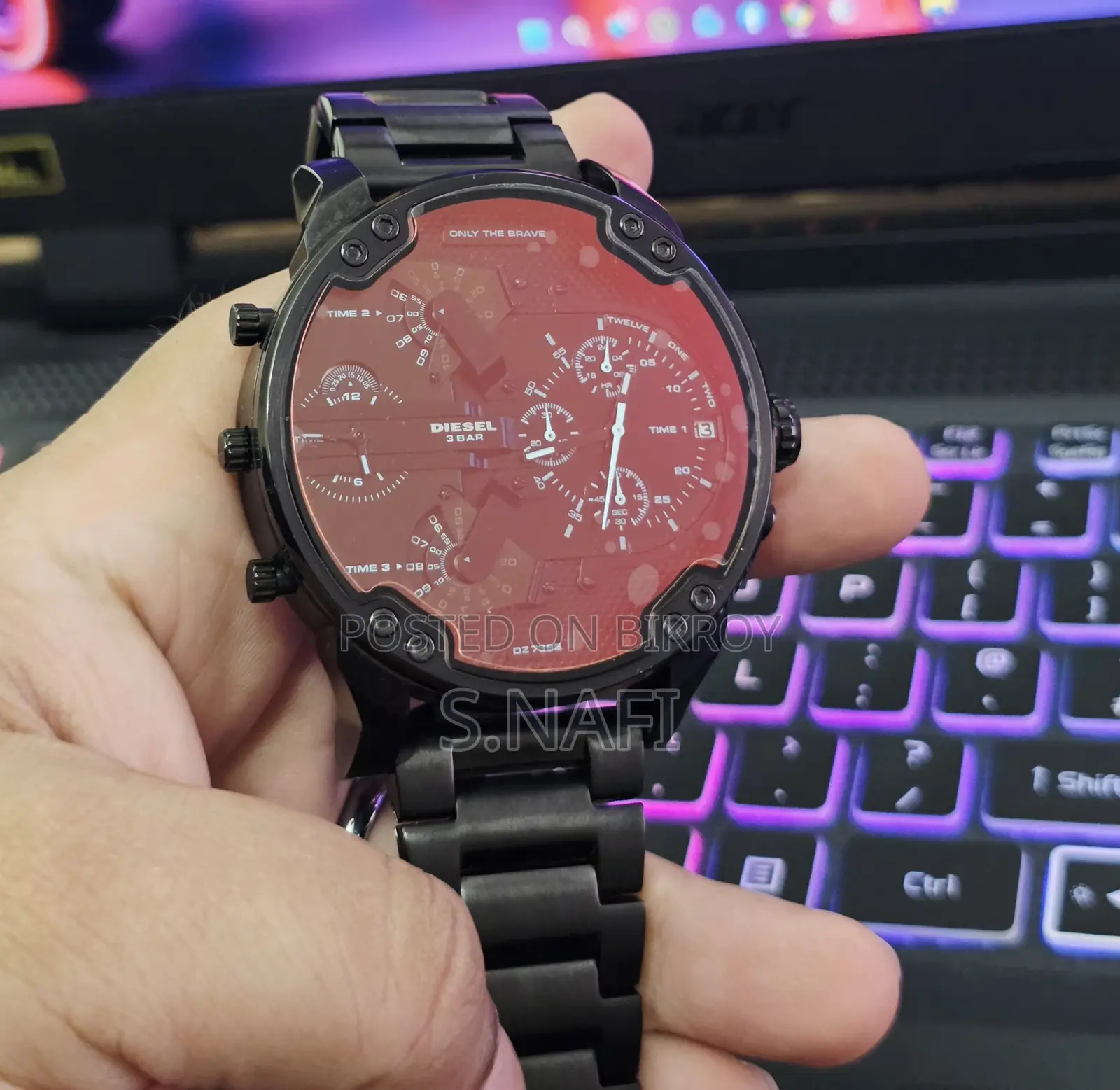 Diesel Daddy 2.0 Stainless Steel Chronograph Sports Watch