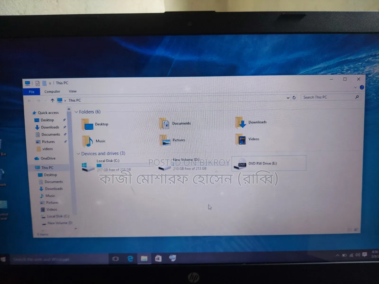 Laptop HP 4GB AMD HDD 512GB
