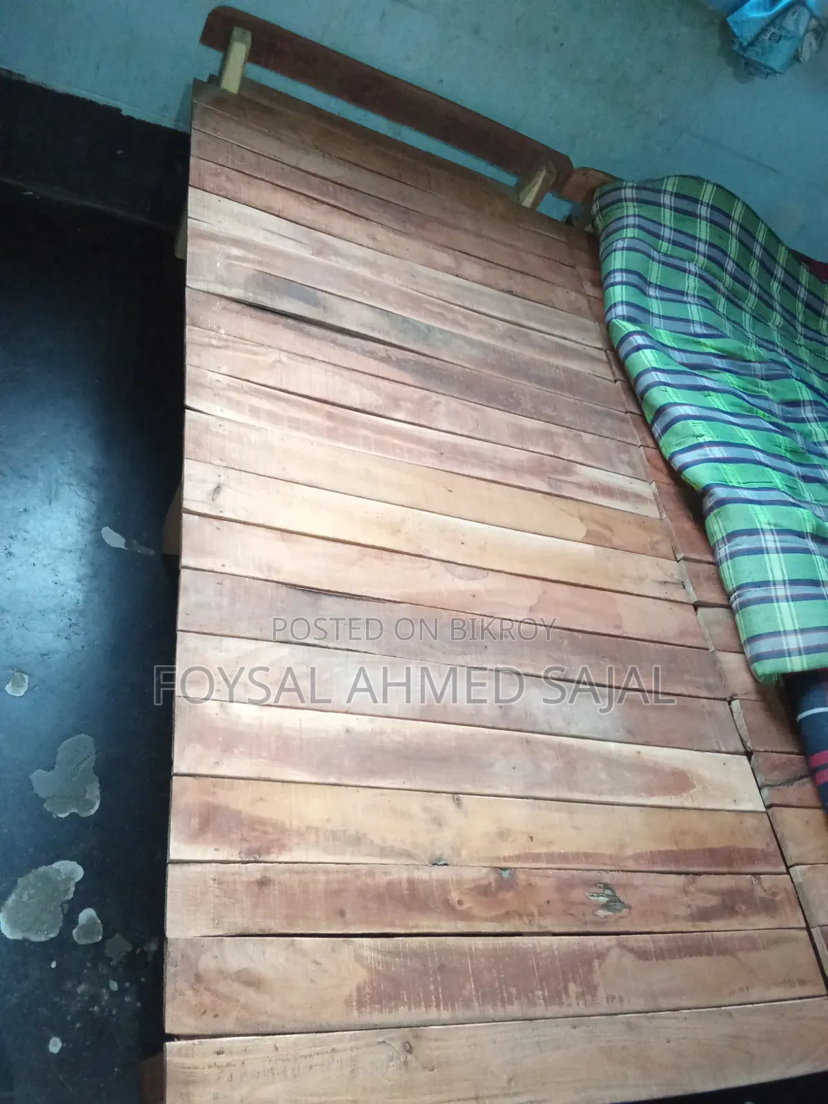 ২ টি মেহগনি কাঠের চৌকি(৩ ফিট×৬ ফিট)