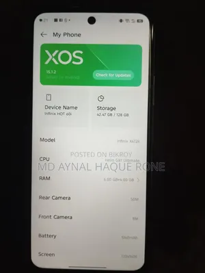 New Infinix Hot 60i 128 GB Gray