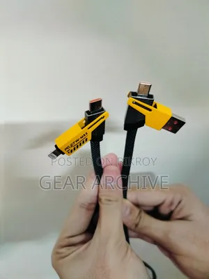 Pd27w Mecha Rope Data Cable | Four-in-One Suitable With Ios Android