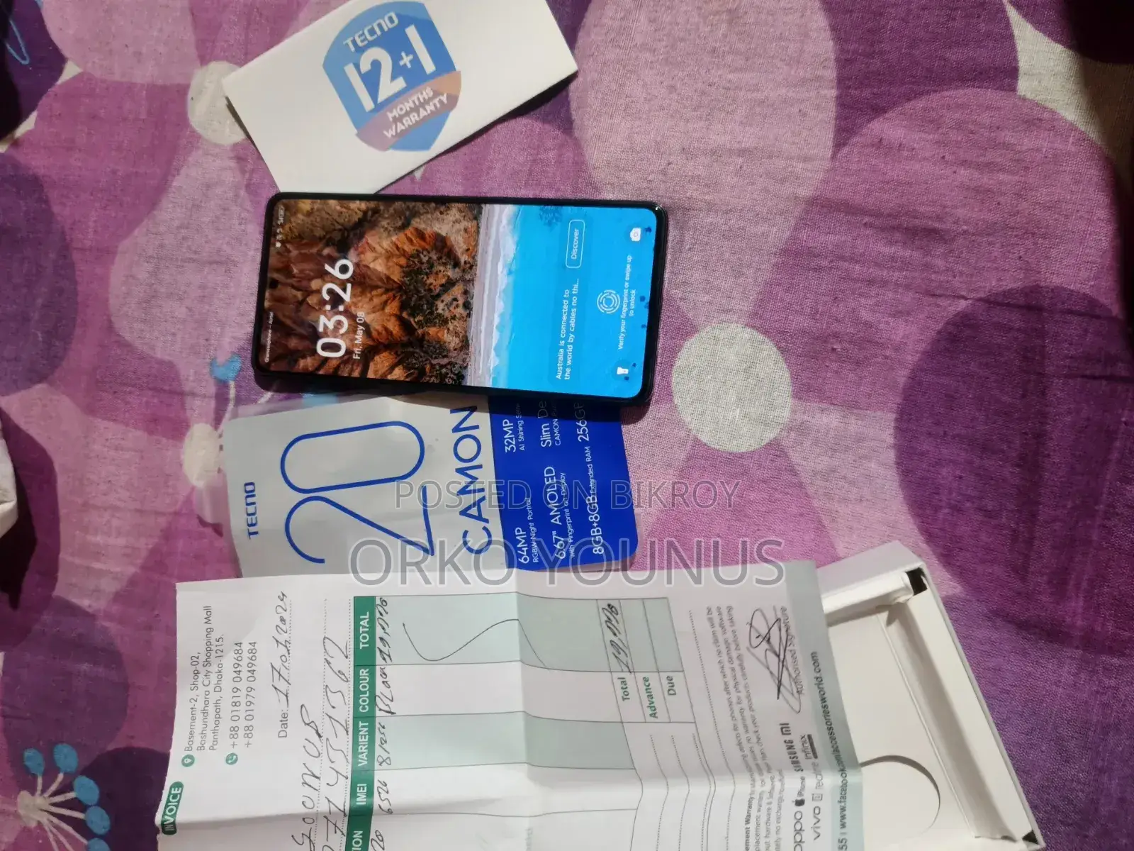 Tecno Camon 20 256 GB Black