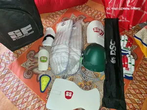 Cricket Set Kit (Bat, Pads, Helmet, etc.)