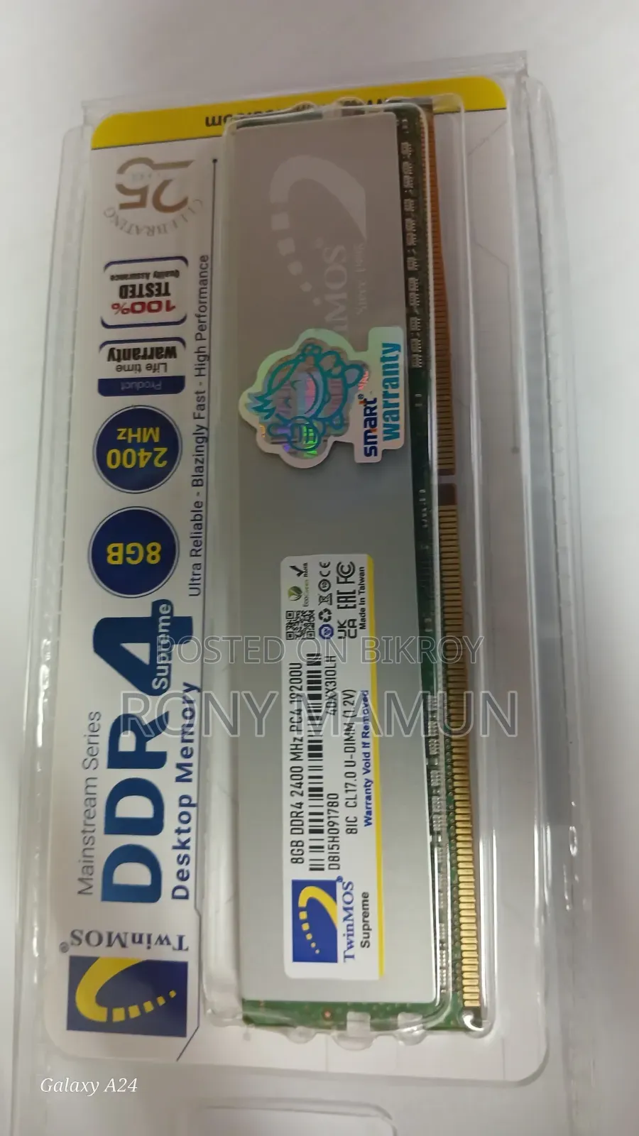 Ddr4 8gb Ram 2400mhz Desktop Ram
