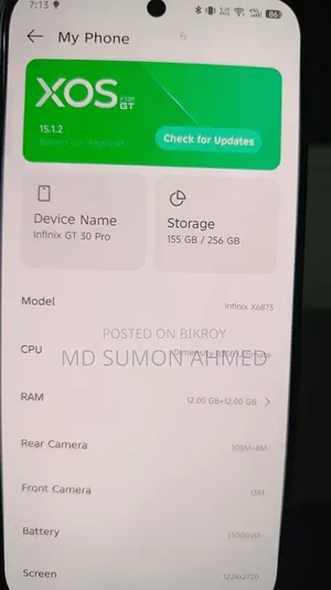 Infinix GT 30 Pro 256 GB