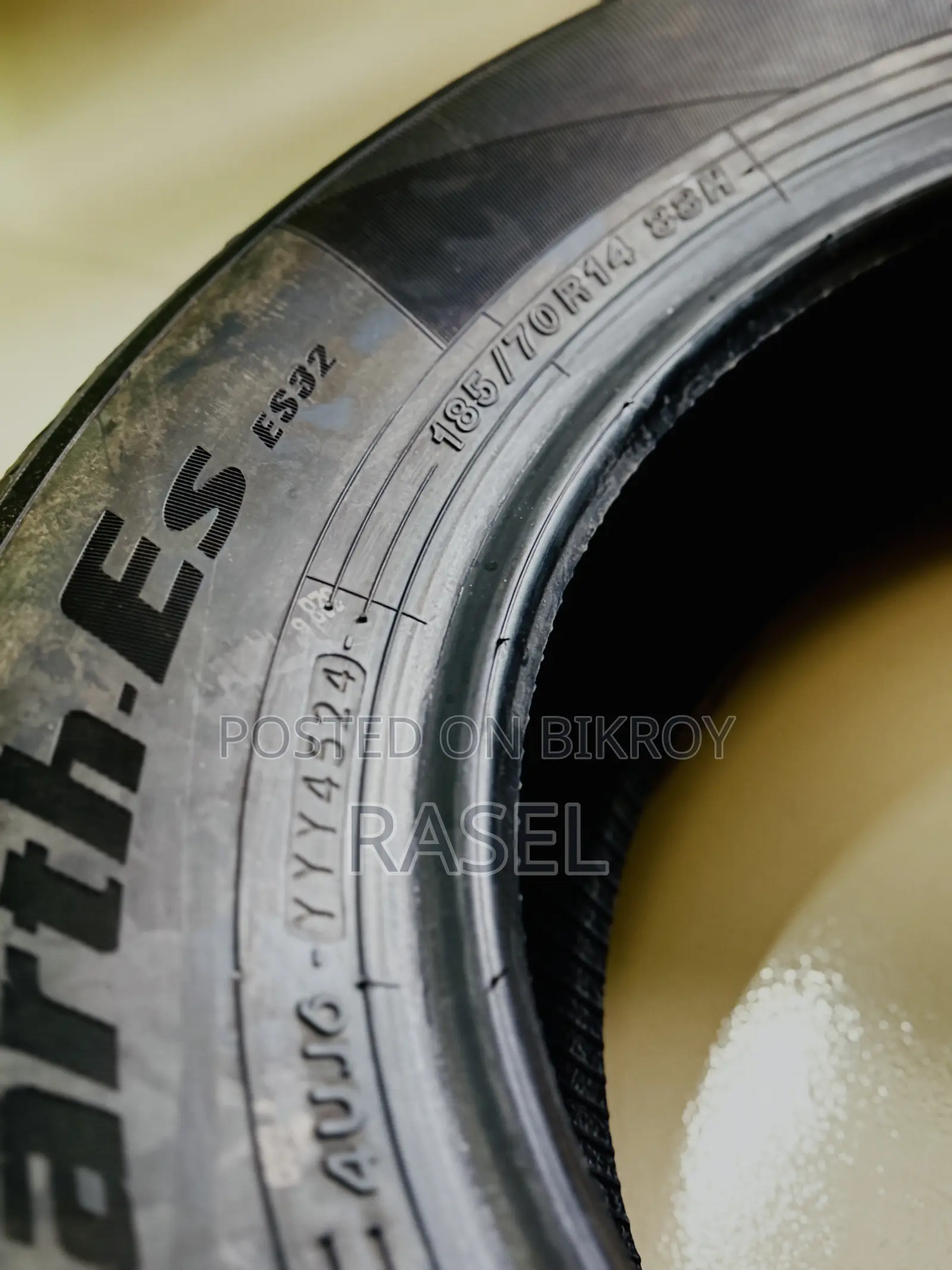 Yokohoma Tire 185/70/R14 Almost New Less Than 100km Run