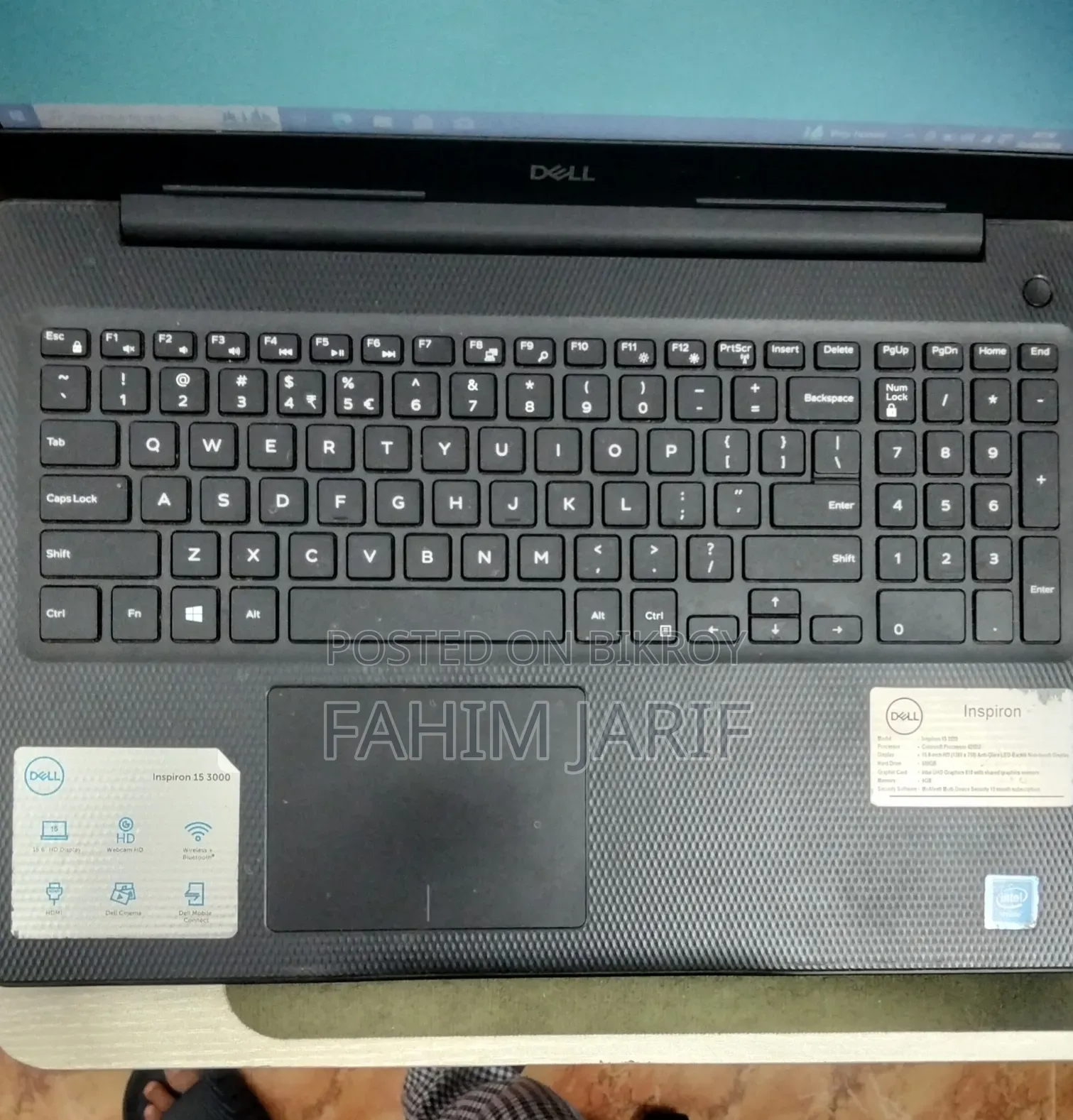 Laptop Dell Inspiron 15 4GB Intel Celeron HDD 512GB
