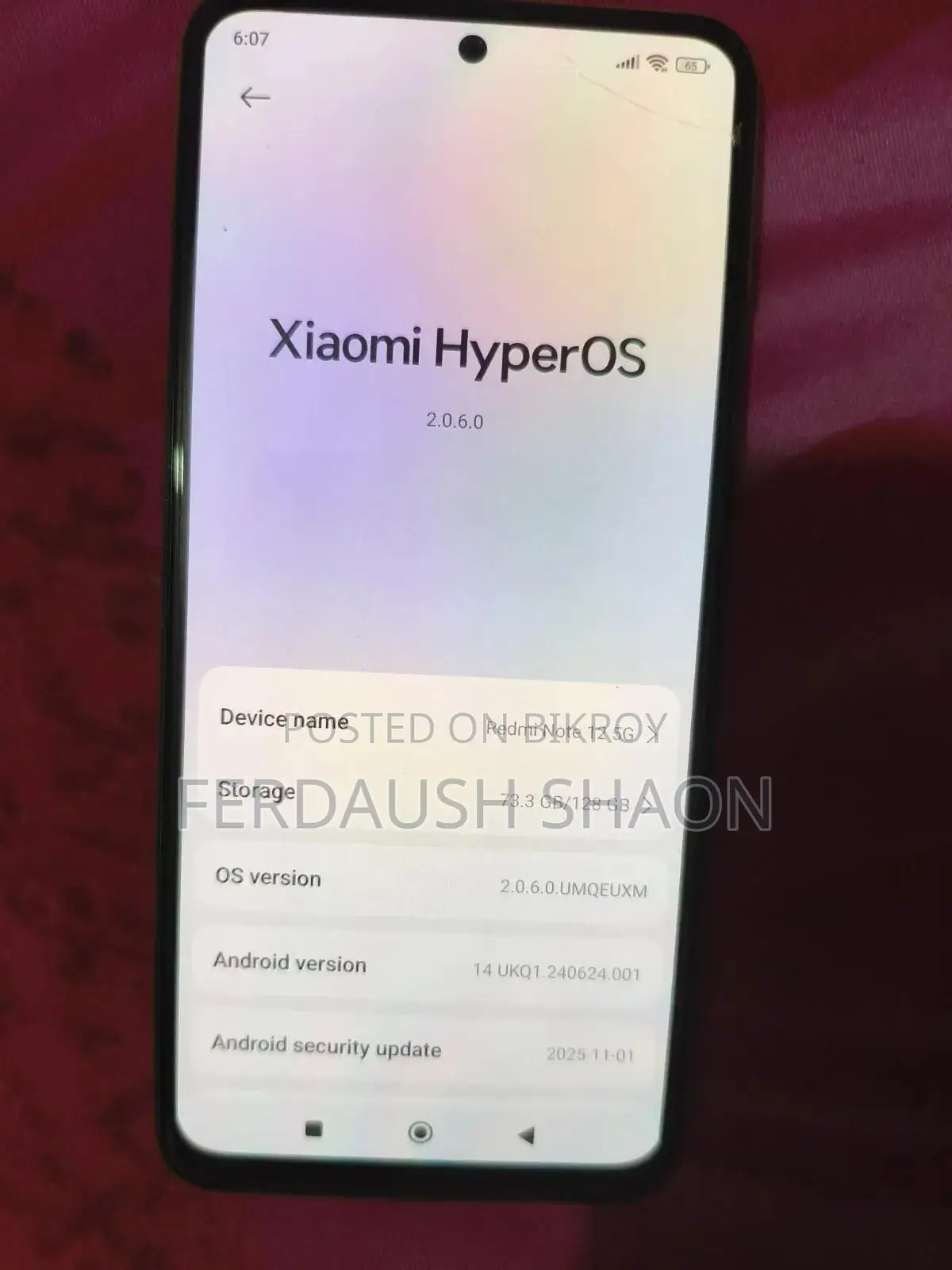 Xiaomi Redmi Note 12 5G 128 GB Black