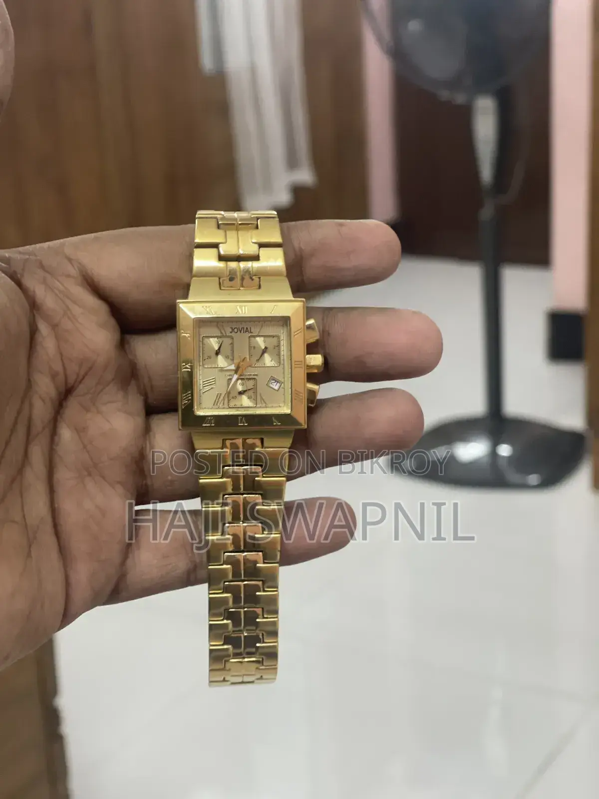 Jovial Classic Chronograph Stainless Steel Gold Plated