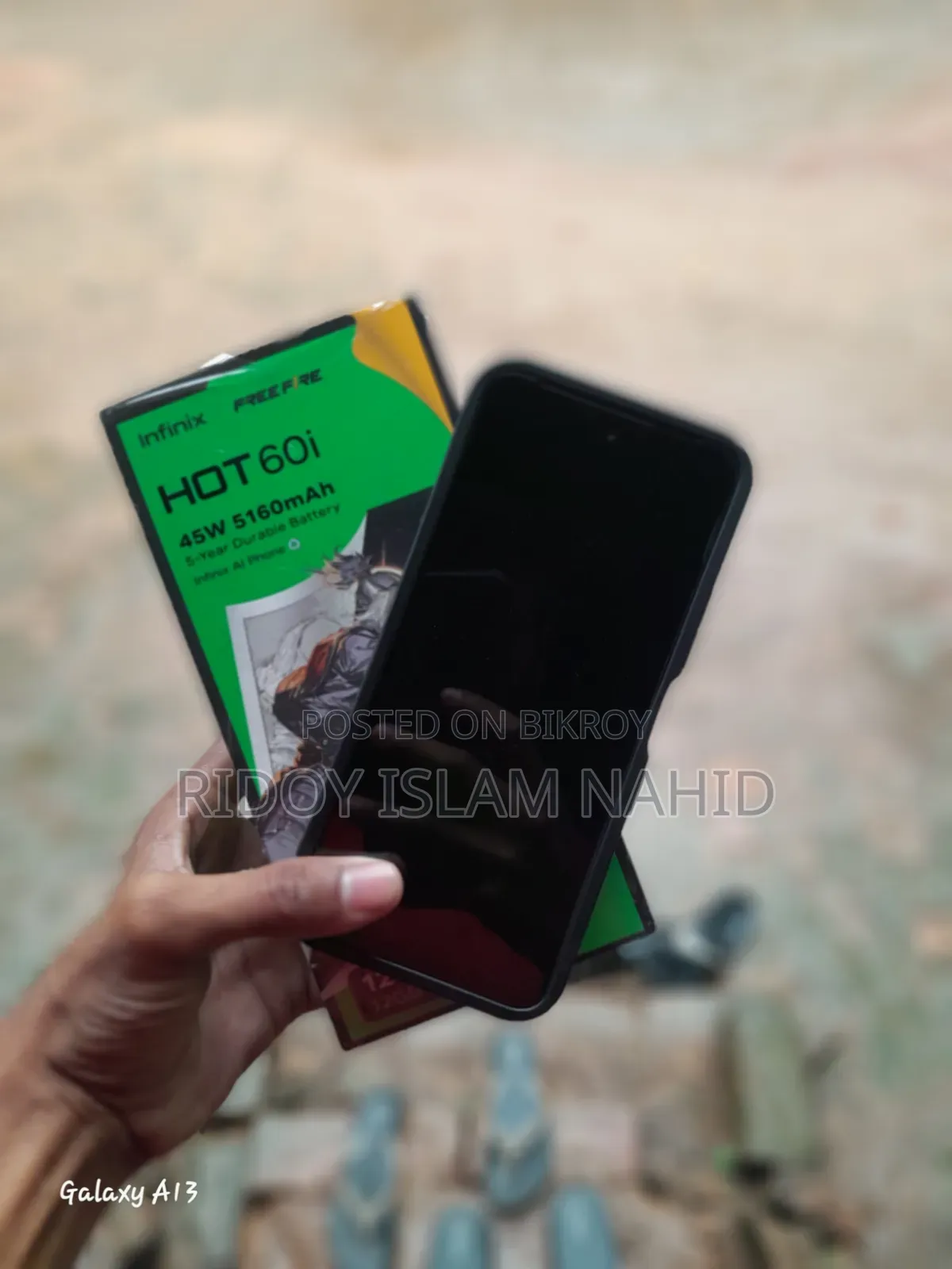 New Infinix Hot 60i 128 GB Black