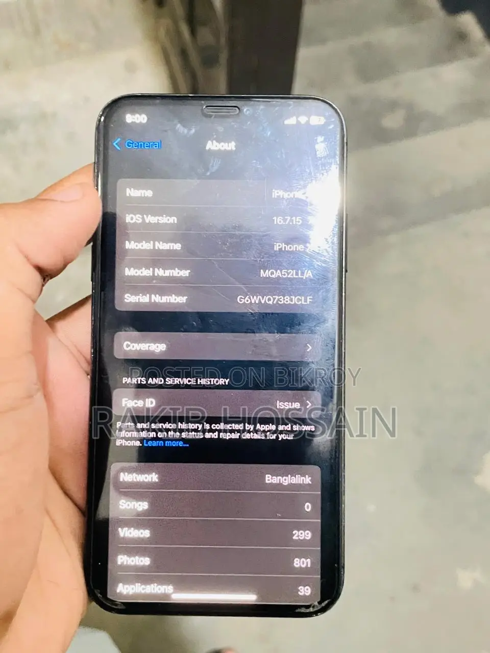 Apple iPhone X 64 GB Black