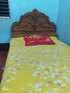 Single Wooden Bed for Sale