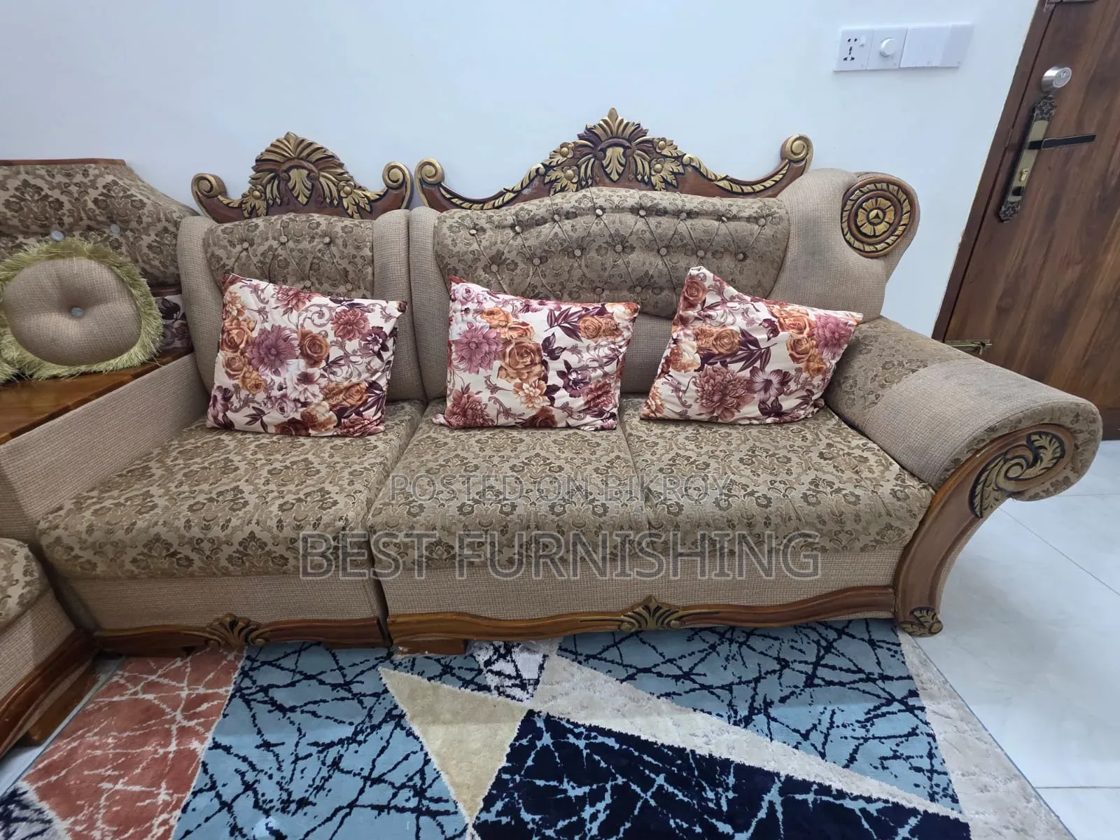 5-Seater Corner Sofa (Segun Wood)