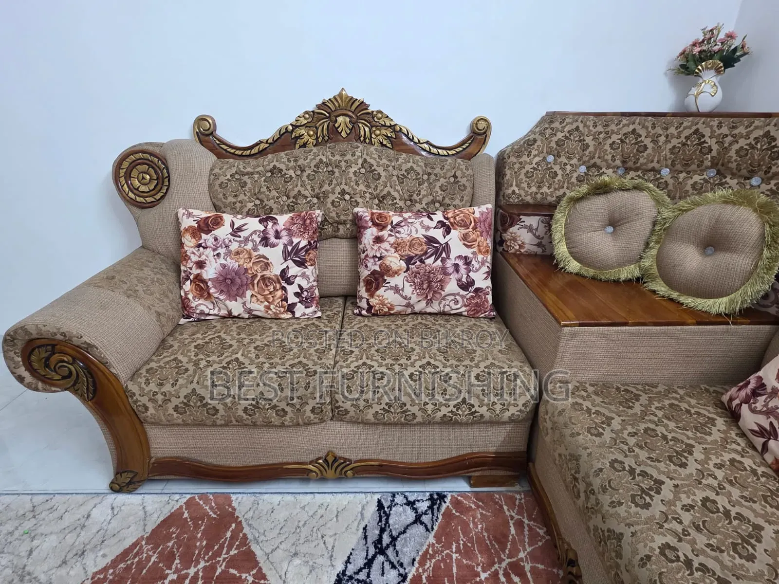 5-Seater Corner Sofa (Segun Wood)