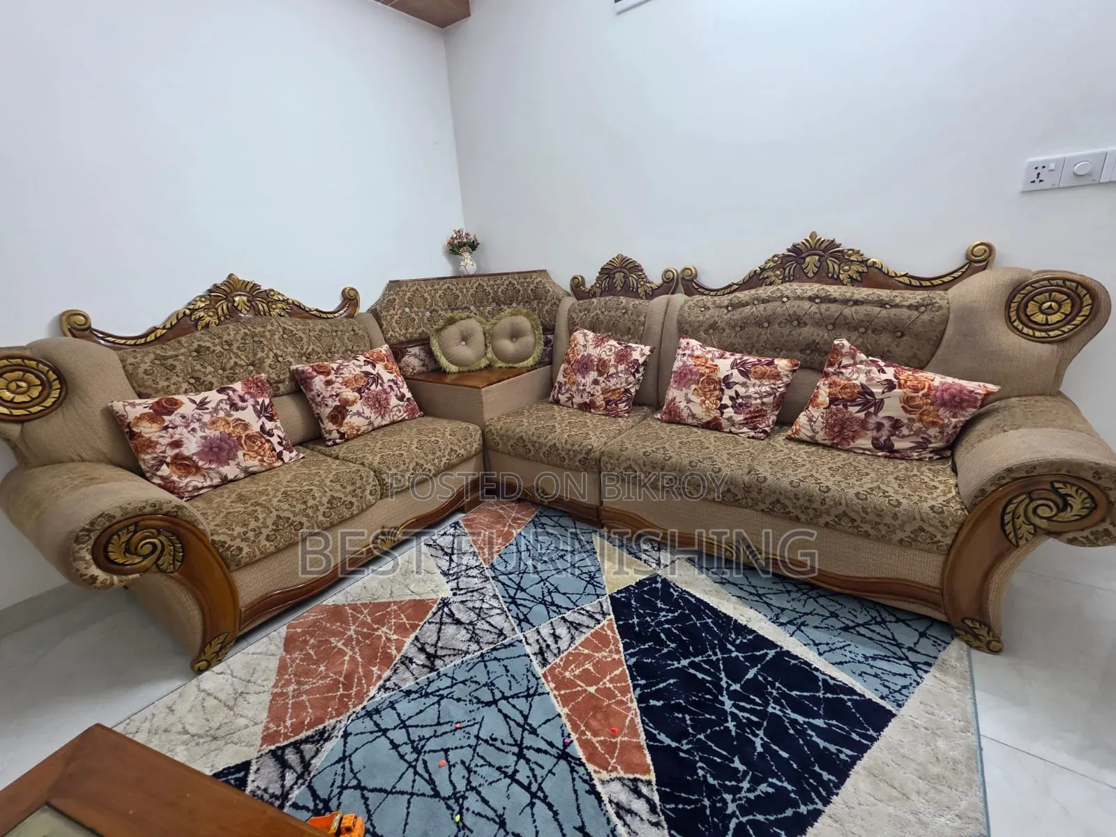 5-Seater Corner Sofa (Segun Wood)