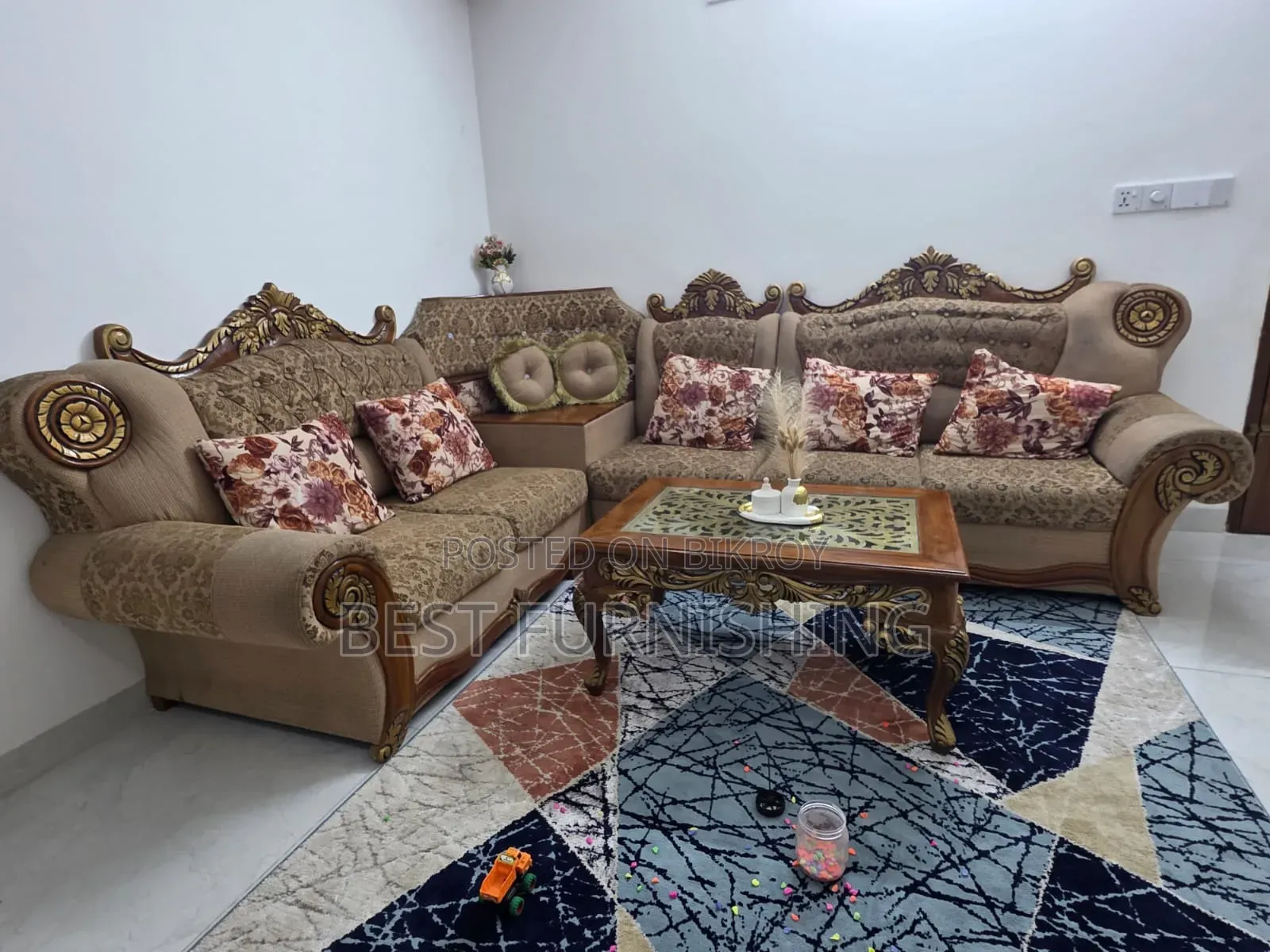 5-Seater Corner Sofa (Segun Wood)