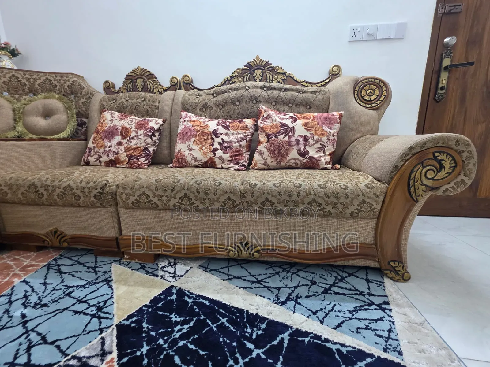 5-Seater Corner Sofa (Segun Wood)