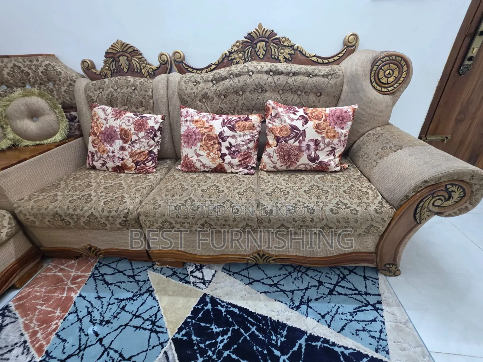5-Seater Corner Sofa (Segun Wood)