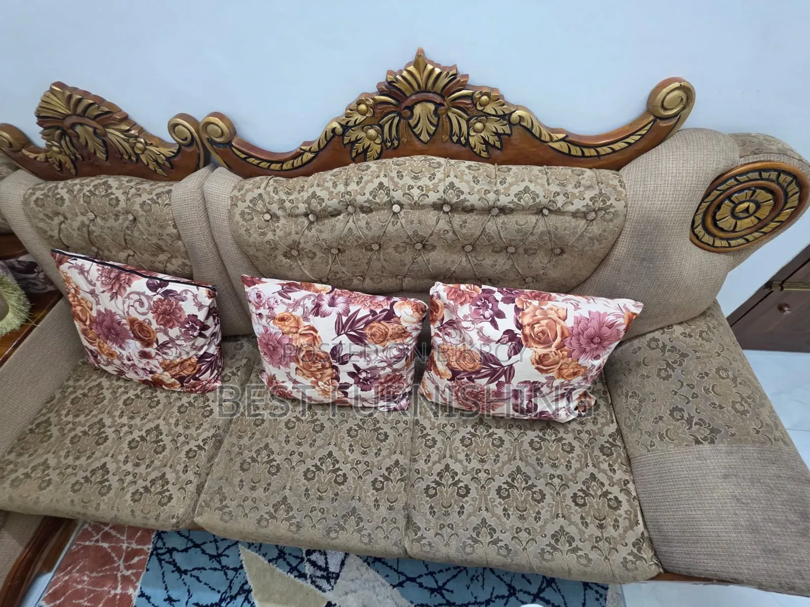 5-Seater Corner Sofa (Segun Wood)