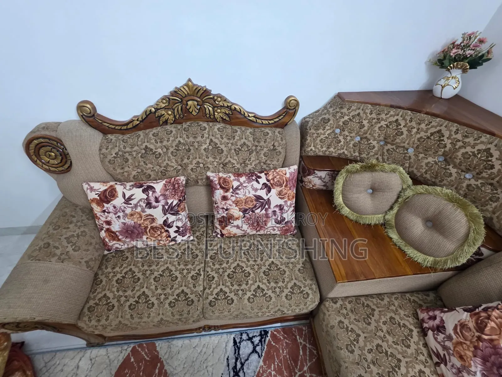 5-Seater Corner Sofa (Segun Wood)
