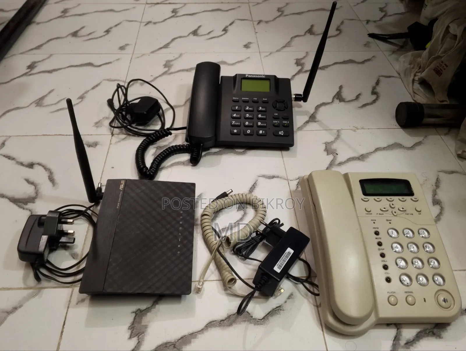 Dual SIM Used Telephone Set and Router