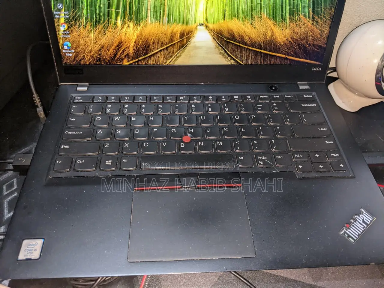 Laptop Lenovo ThinkPad T480s 8GB Intel Core I5 SSD 256GB