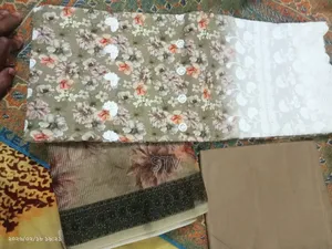 Three-piece with Floral Design and Standard Work