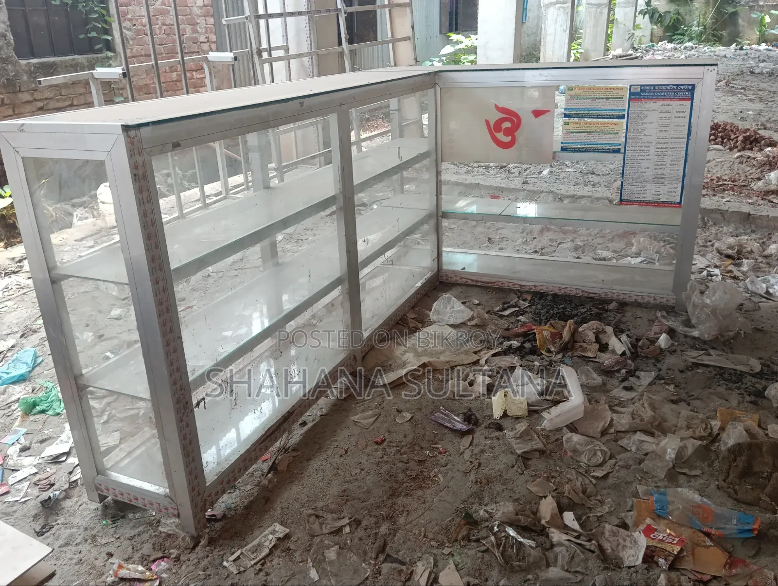 Glass Counter Table