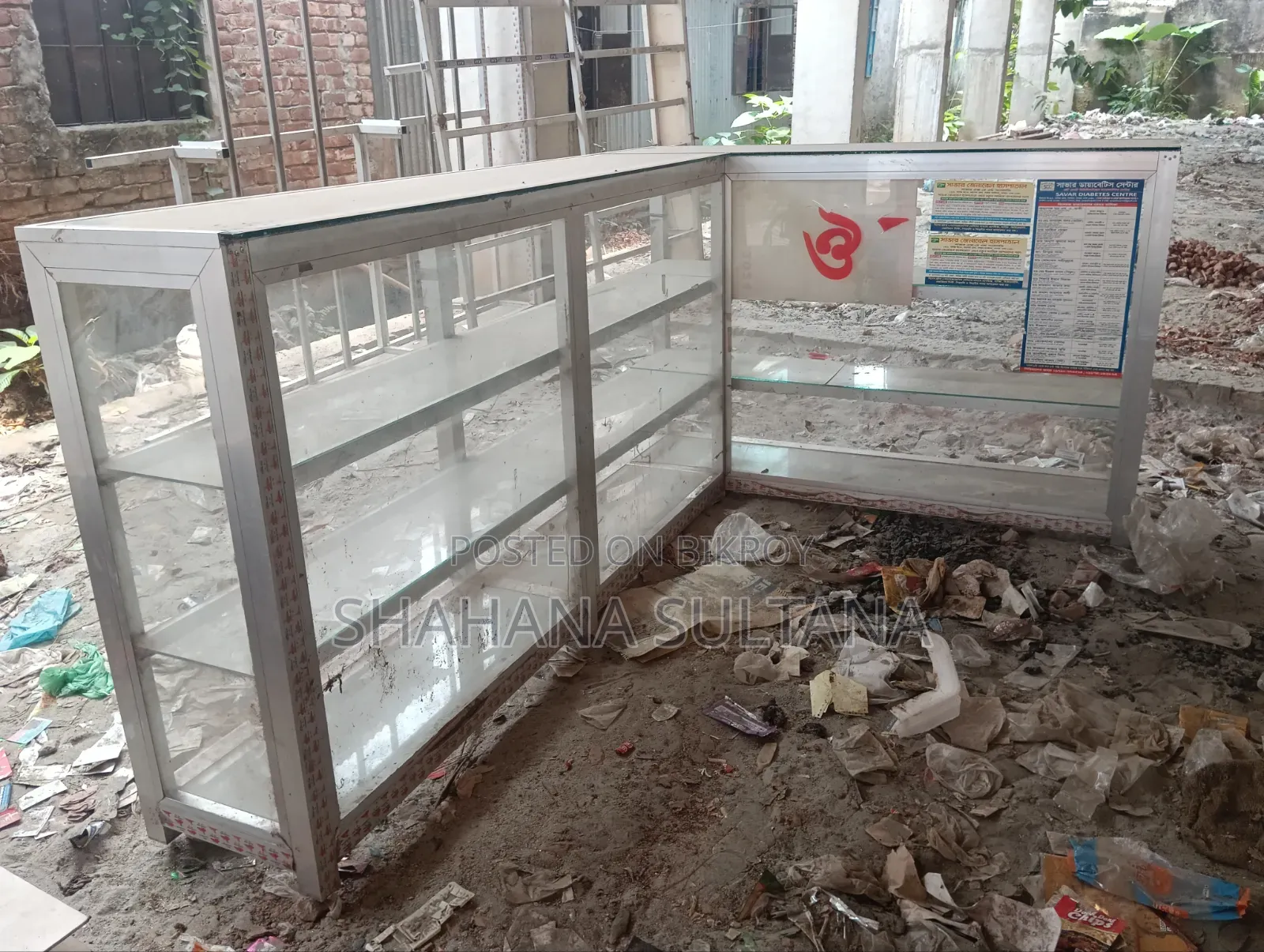 Glass Counter Table