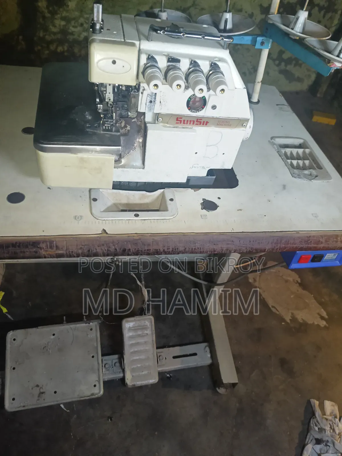 An Overlock Sewing Machine.