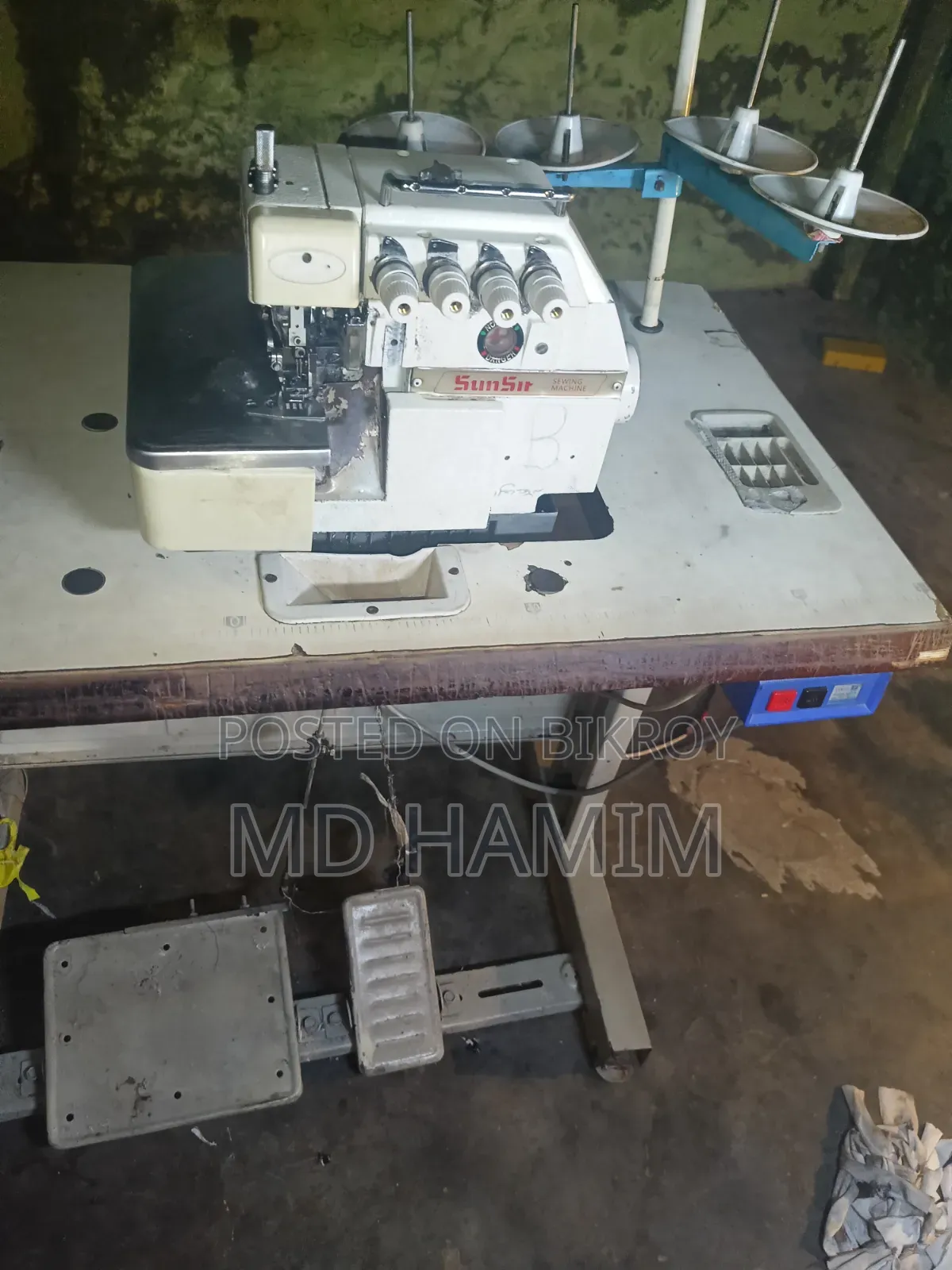 An Overlock Sewing Machine.