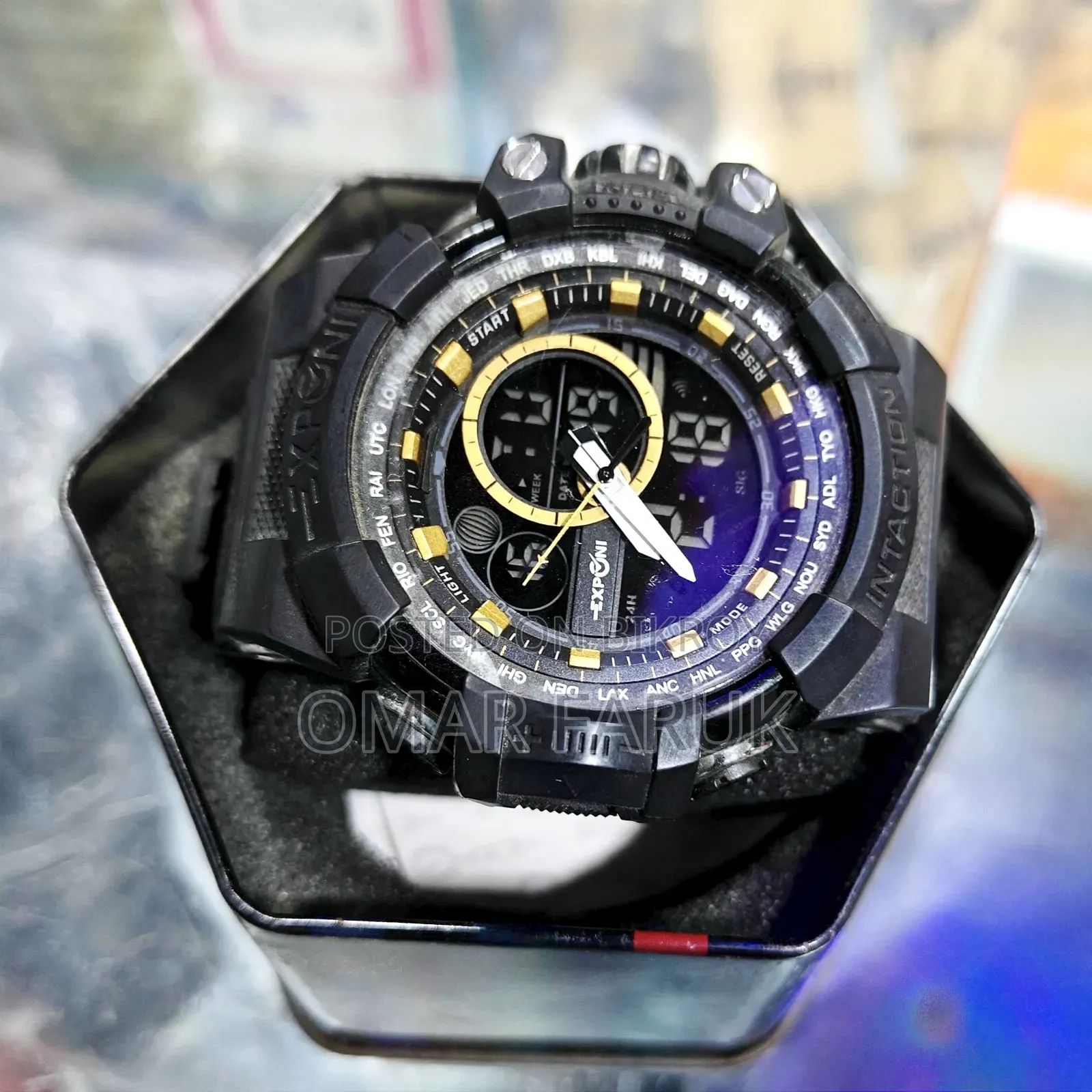 Exponi Dual Display Sports Watch – Analog Digital Shock Resistant