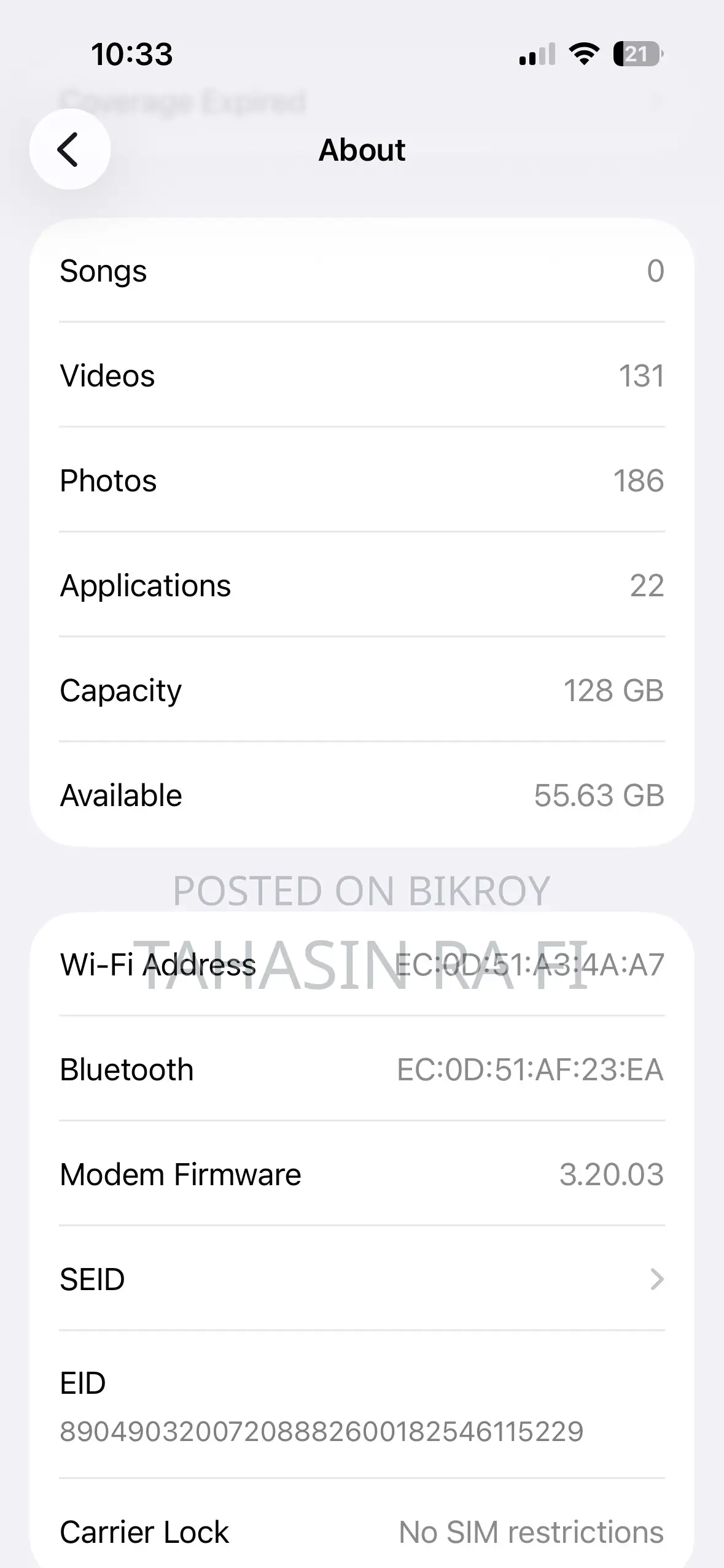 Apple iPhone 15 Pro 128 GB Silver