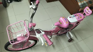 পিং কালার মেয়ে বাচ্চাদের সাইকেল