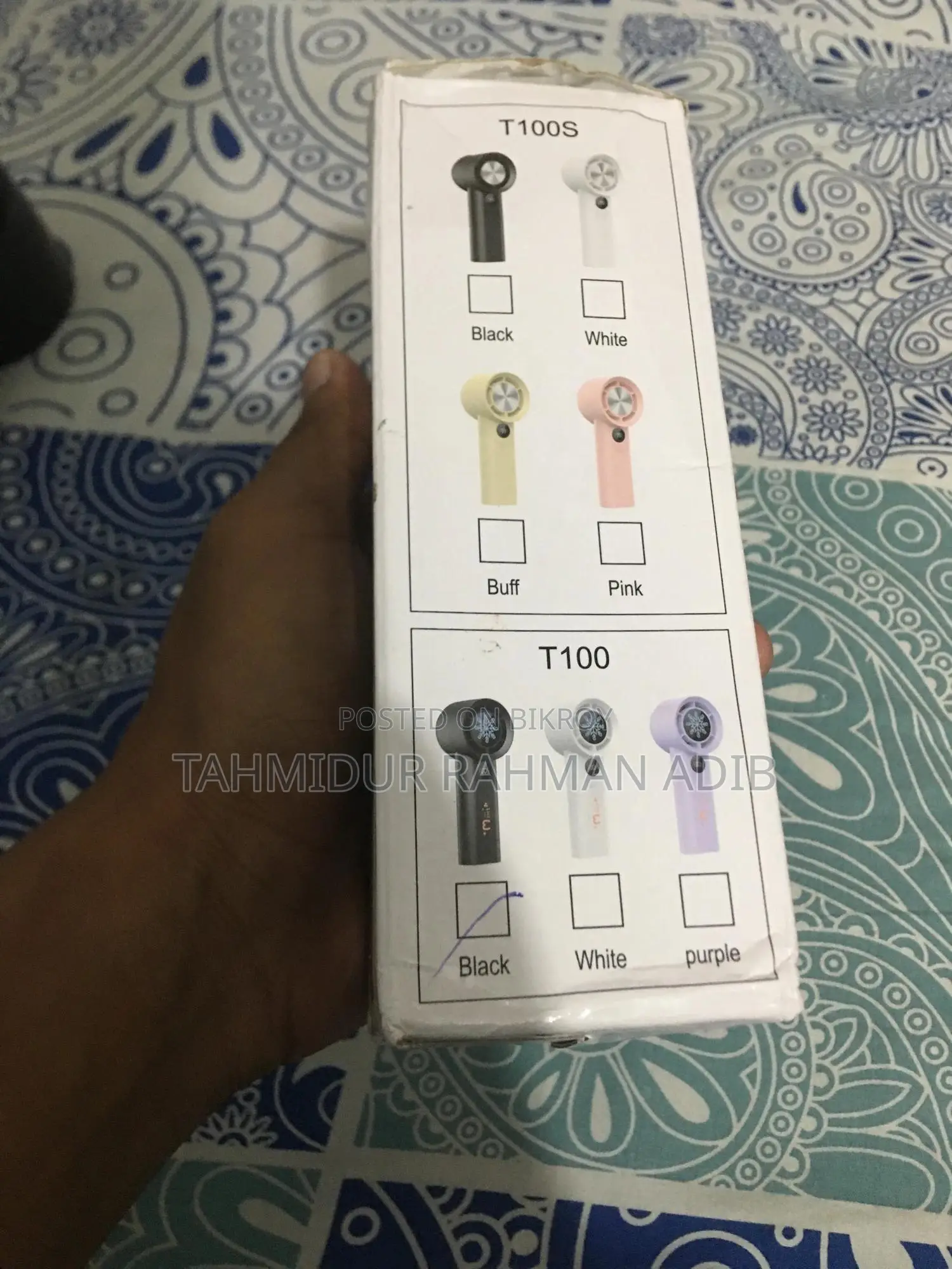 Handheld Fan T-100 Mini Fan