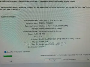 Desktop Computer 8GB Intel Core I3 HDD+SSD 128GB