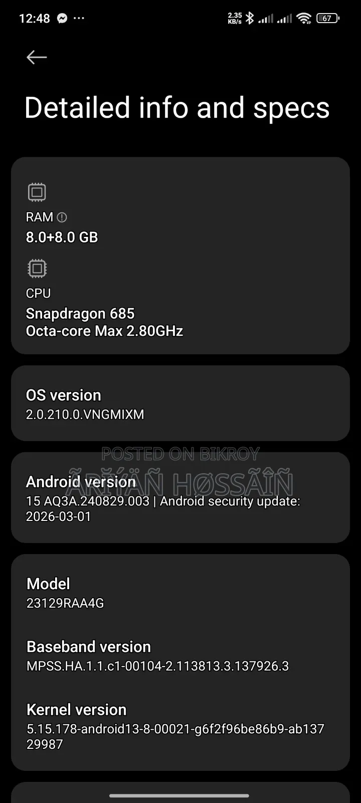 Xiaomi Redmi Note 13 256 GB Gray
