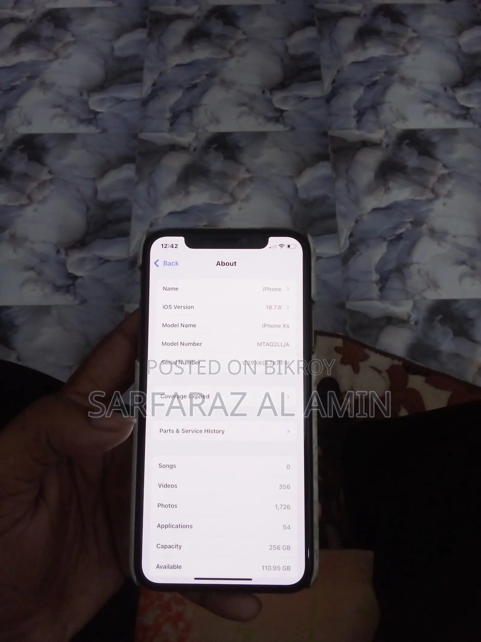 Apple iPhone XS 256 GB Rose Gold