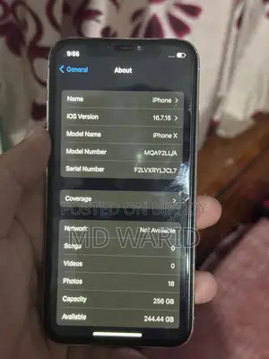 Apple iPhone X 256 GB Silver