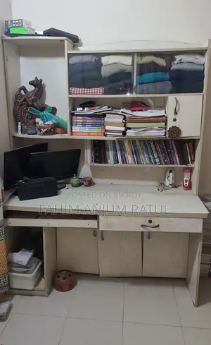 Computer Table and Bookshelf