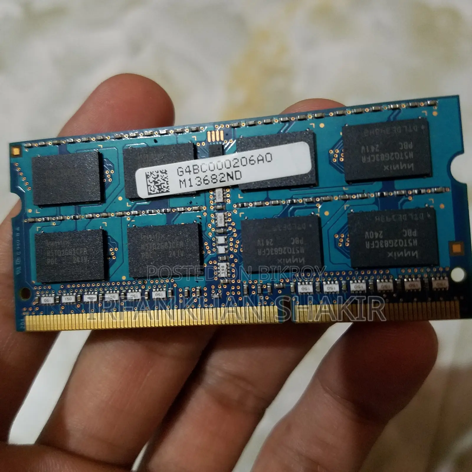 Hynix 4gb 2rx8 Pc3 Laptop Ram