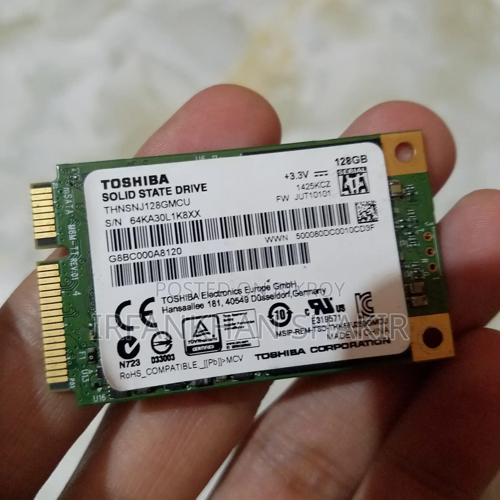 Toshiba SSD 128gb Thinsnj128gmcu