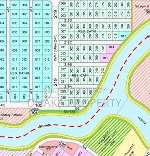 Lake Facing 5 Katha Plot South Sector-7