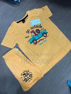 Wholesale Kids T-Shirt and Pant Set 100% Cotton