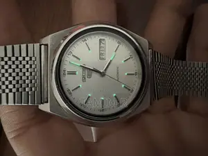Seiko 5 Automatic (7s26-8760) Crystal Dial With Mesh Chain Strap