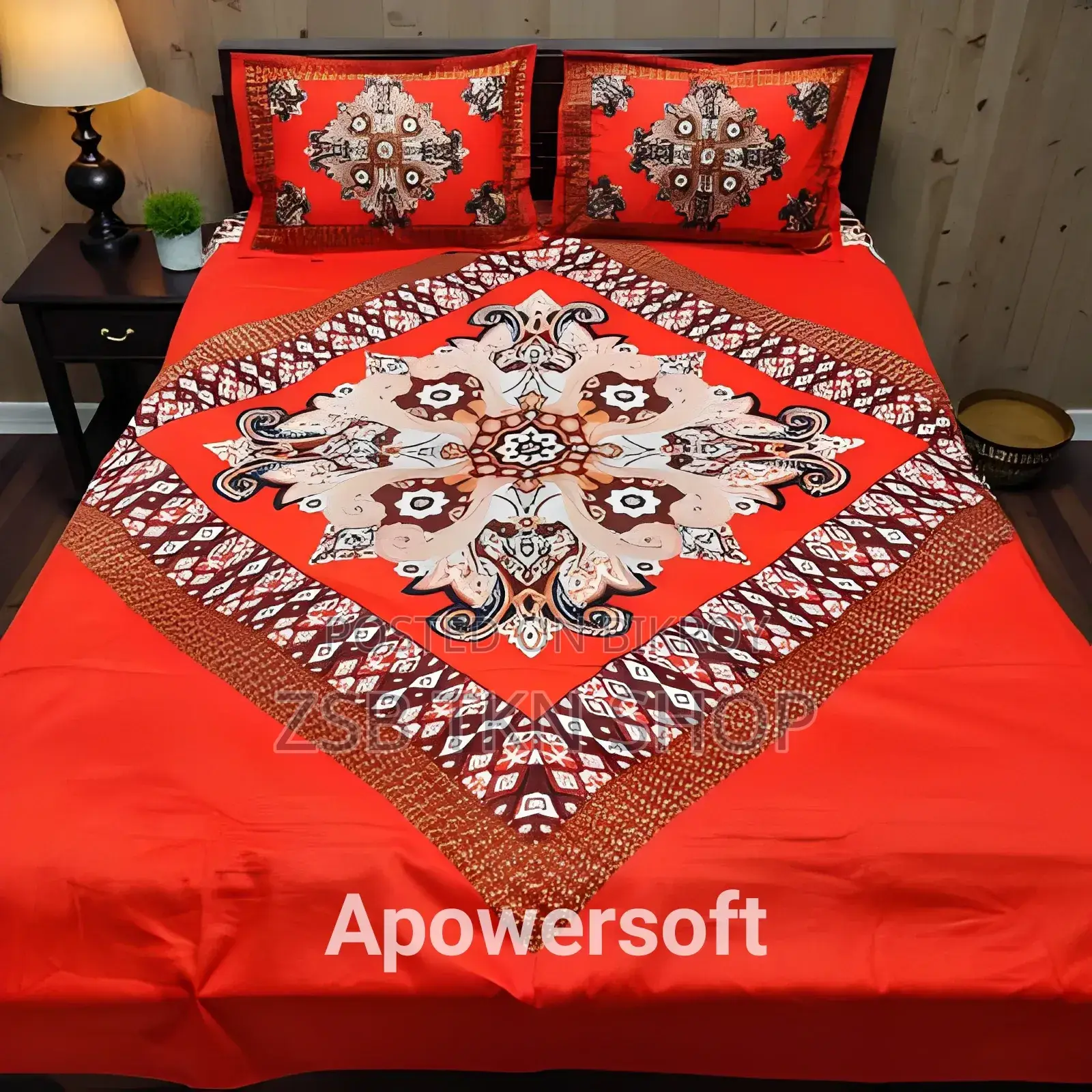 Panel Cotton Bed-Sheet